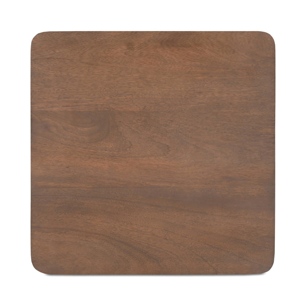 Wiley Side Table in Vintage Brown Finish
