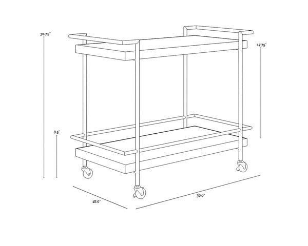 CONTARDI BAR CART