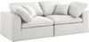 Carmen Cloud Modular Sofa In Cream Linen Fabric
