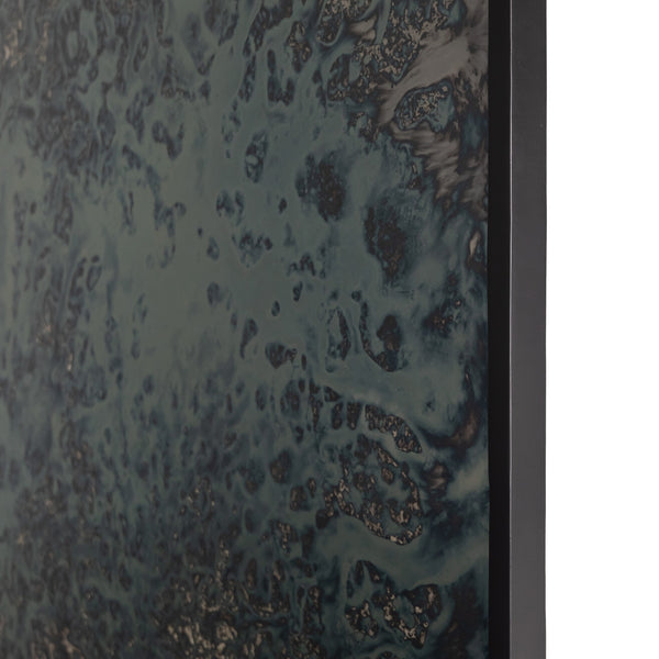 Acid Wash Floor Mirror In Iron Matte Black