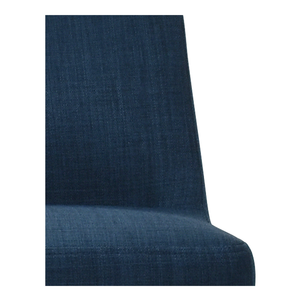 Baron Counter Stool with Low Back in Blue