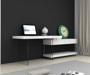 Reese Desk White High Gloss