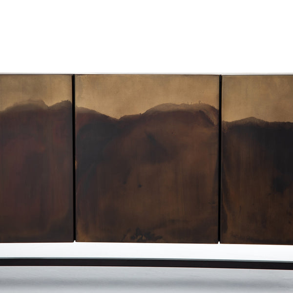 Stormy Media Console in Aged Brown