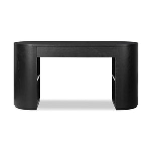 Pilar Desk - Brushed Ebony Oak