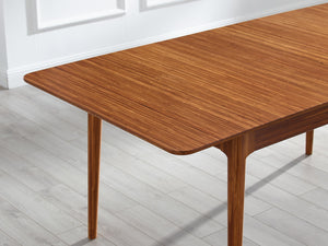 Mija Extensible Dining Table, Amber