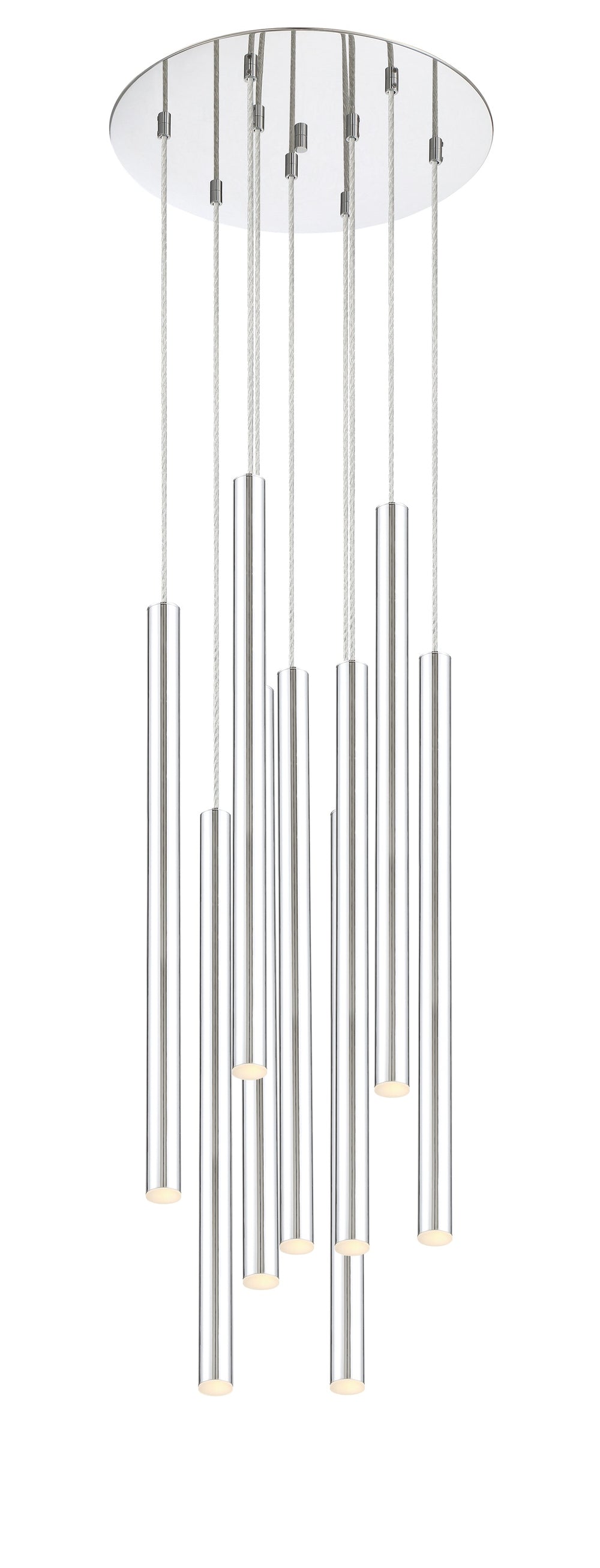 Forest 9 Light Island/Billiard in Chrome Finish