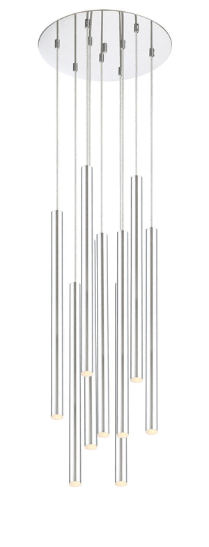 Forest 9 Light Island/Billiard in Chrome Finish