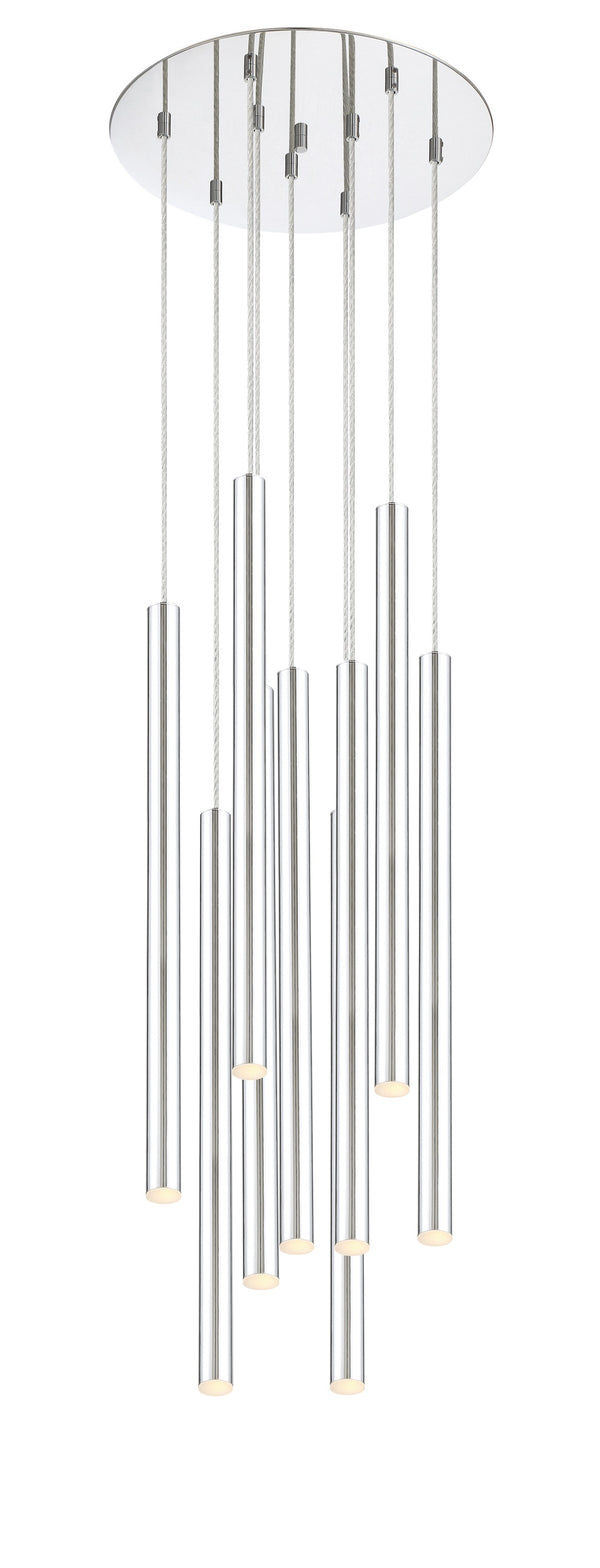 Forest 9 Light Island/Billiard in Chrome Finish