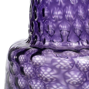 Optic Amethyst Glass Vases