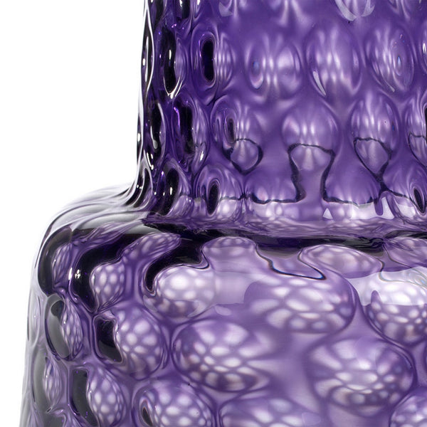 Optic Amethyst Glass Vases