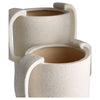 Dusty Miller Vase | White - Small