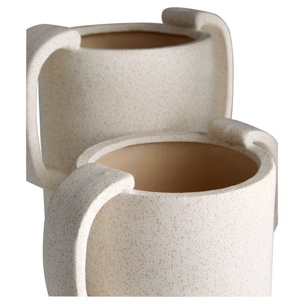 Dusty Miller Vase | White - Small