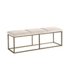 Alley Bench - Burnished Brass - Piccolo Prosecco