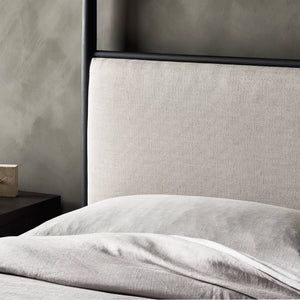 Xander Canopy Queen Bed - Savoy Parchment