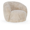 Adley Plush Swivel Chair in Sand or Vanilla