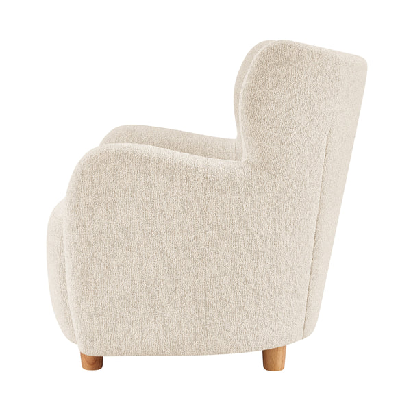 Tiffany KD Boucle Accent Arm Chair, Palladian Beige