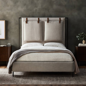 Leigh Upholstered Queen Bed - Hockney Ivory