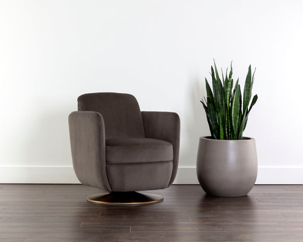 GILLEY SWIVEL LOUNGE CHAIR - MEG ASH