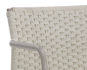 CASELLA STACKABLE DINING ARMCHAIR - GREIGE - CREAM