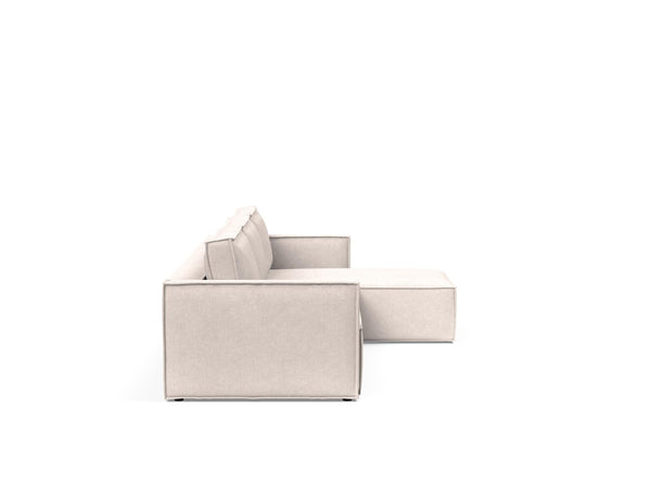 NEWILLA SOFA BED W/LOUNGER 57"X118", W/SLIM ARM RESTS