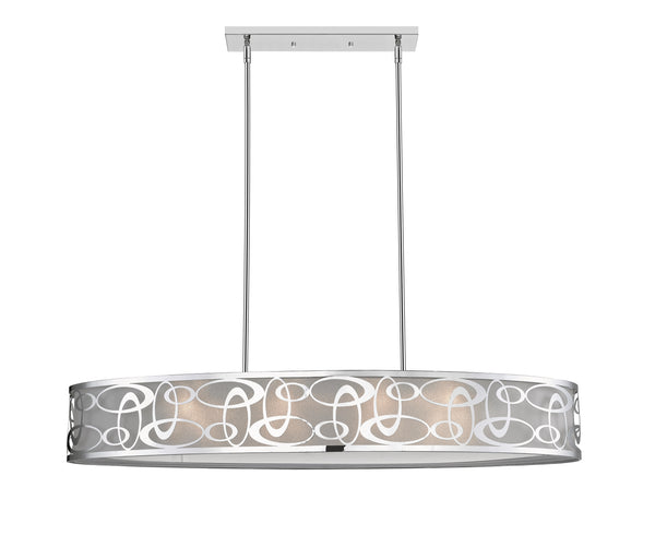 Opal 8 Light Pendant in Chrome  Finish