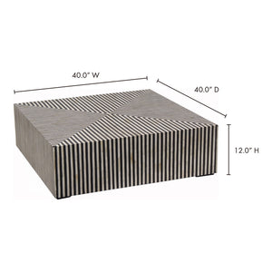 Moe's Terning Coffee Table Black & White