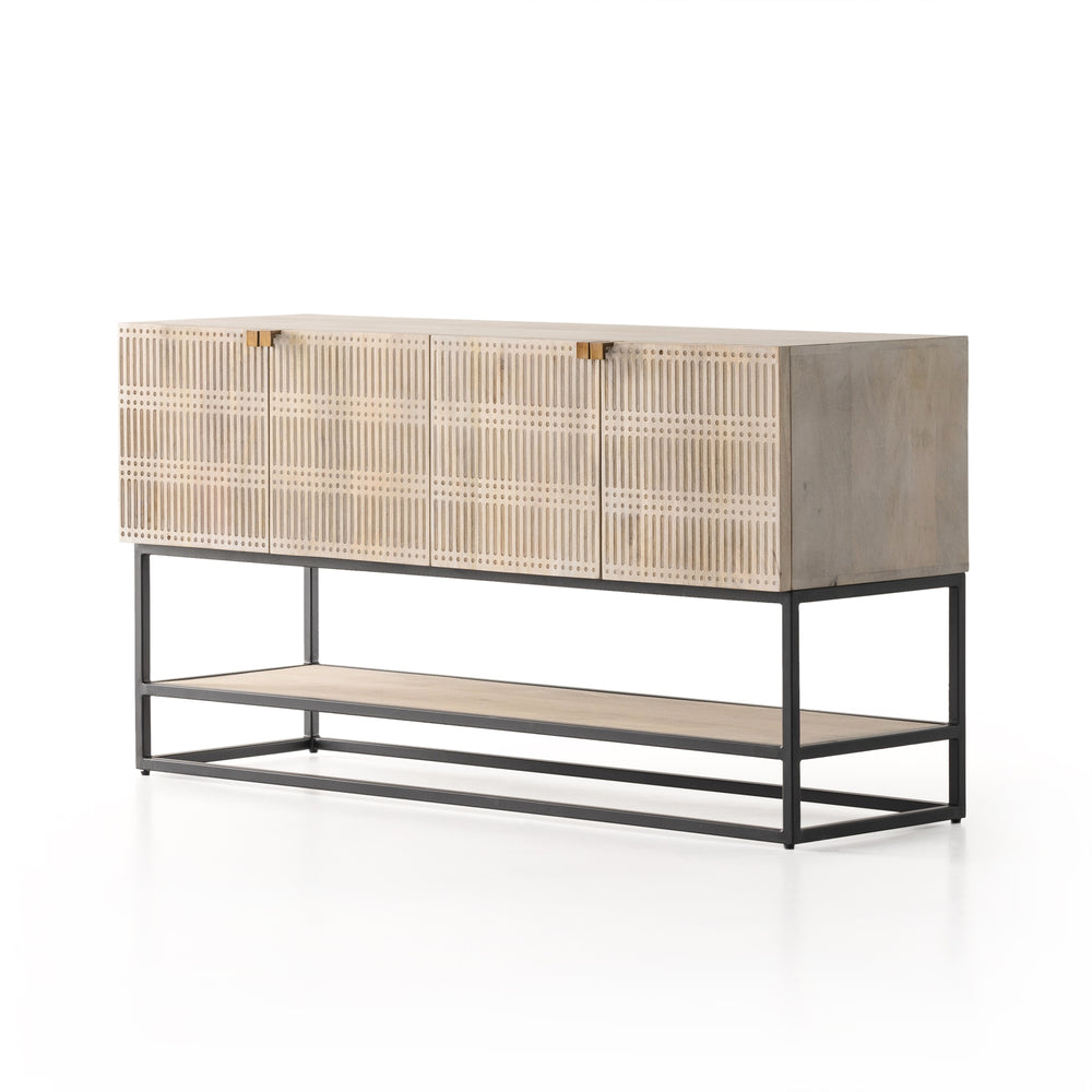 Kelby Small Media Console In Light Wash