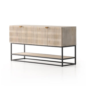 Kelby Small Media Console In Light Wash