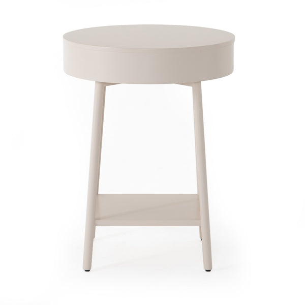 Van Nightstand In Matte Alabaster