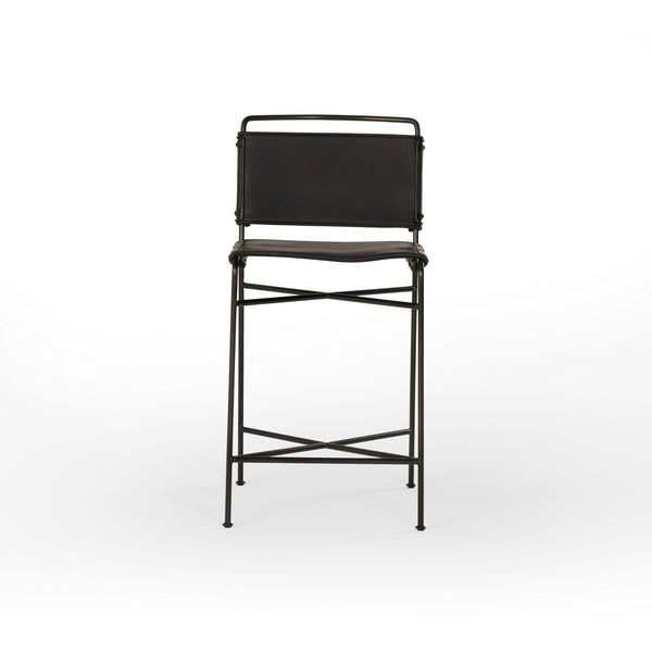 Wharton Counter Stool to Distressed Black