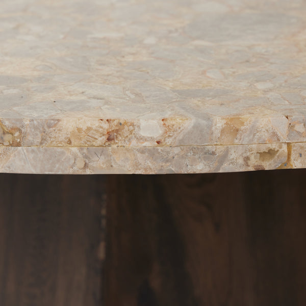 Brisa Round Dining Table 55" In Dune Onyx
