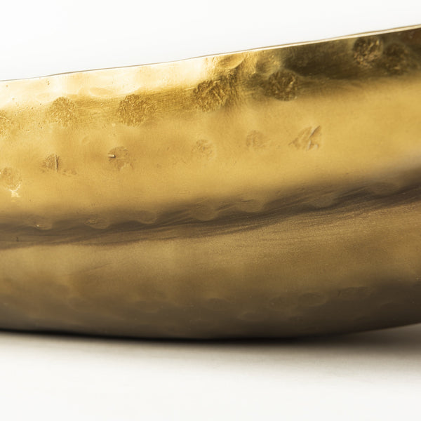 Karmen (Set of 2) Gold Hammered Oversized Bowls