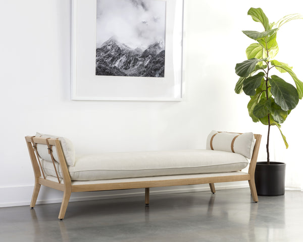 ADELINA DAYBED - HEATHER IVORY TWEED