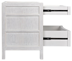 Hampton Night Stand 24", White Wash