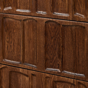 Ezri 6 Drawer Dresser - Carved Cocoa Oak