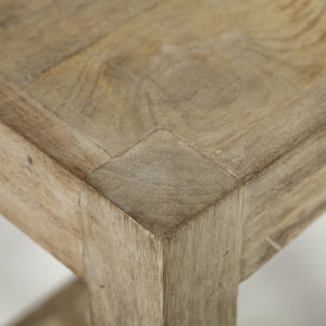 Colony 25" Seat Height Brown Wood Seat & Frame Stool