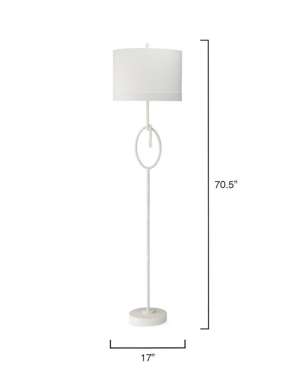 Knot 1-Light Floor Lamp, White