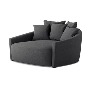 Open Box - Chloe Media Lounger In Gibson Smoke