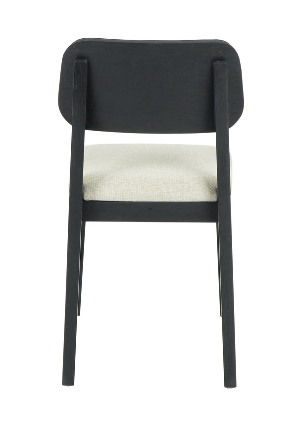 Deaven Upholstered Dining Chair Set of 2 - Black