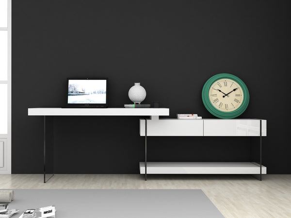 Reese Desk White High Gloss