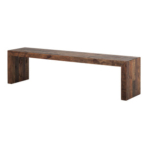 Moe's Vintage Brown Large Bench