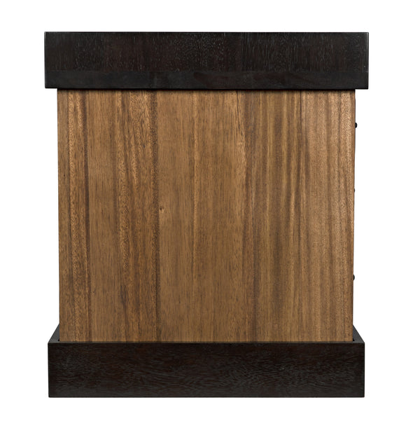Bentley Dark Walnut and Ebony Executive Desk
