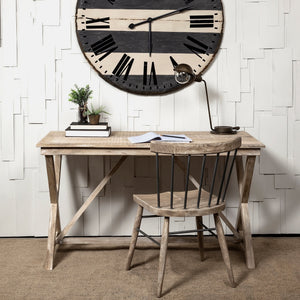 Tracy 54L x 28W Natural X Frame Wood Office Desk