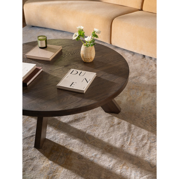 Moe's Alden Coffee Table in Cool Brown Oak