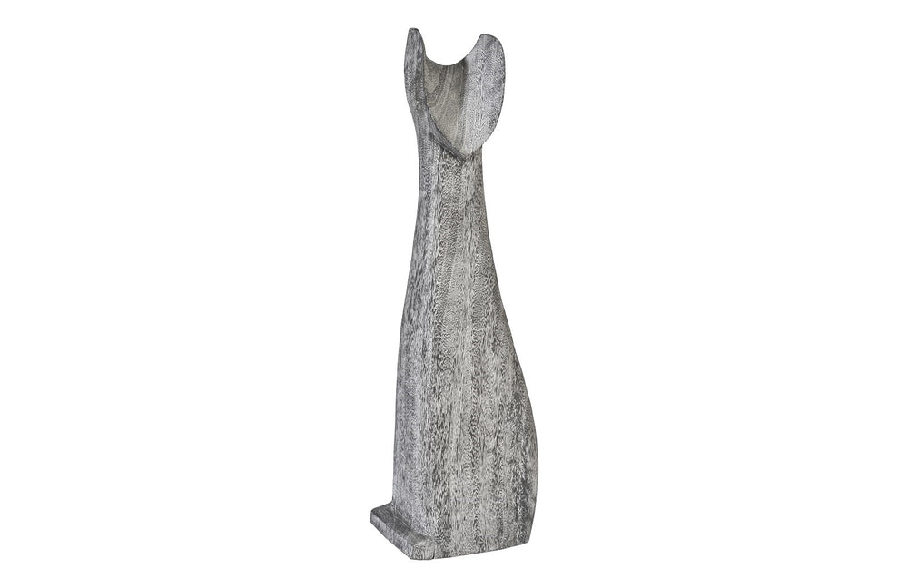 Cat Sculpture, Grey Stone, Large