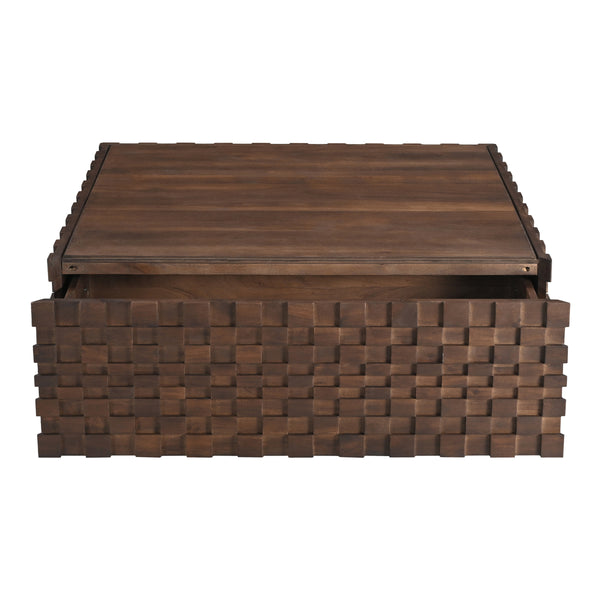 Easton Storage Coffee Table in Brown Wood