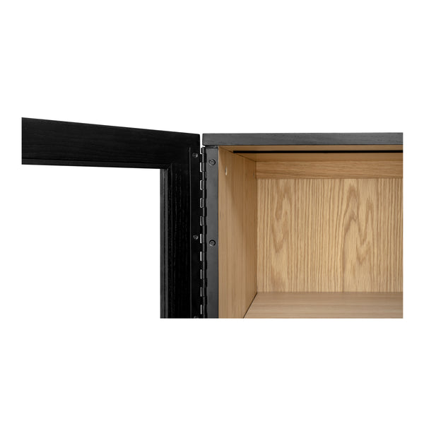 Moe's Charlotte Tall Cabinet with Glass Doors