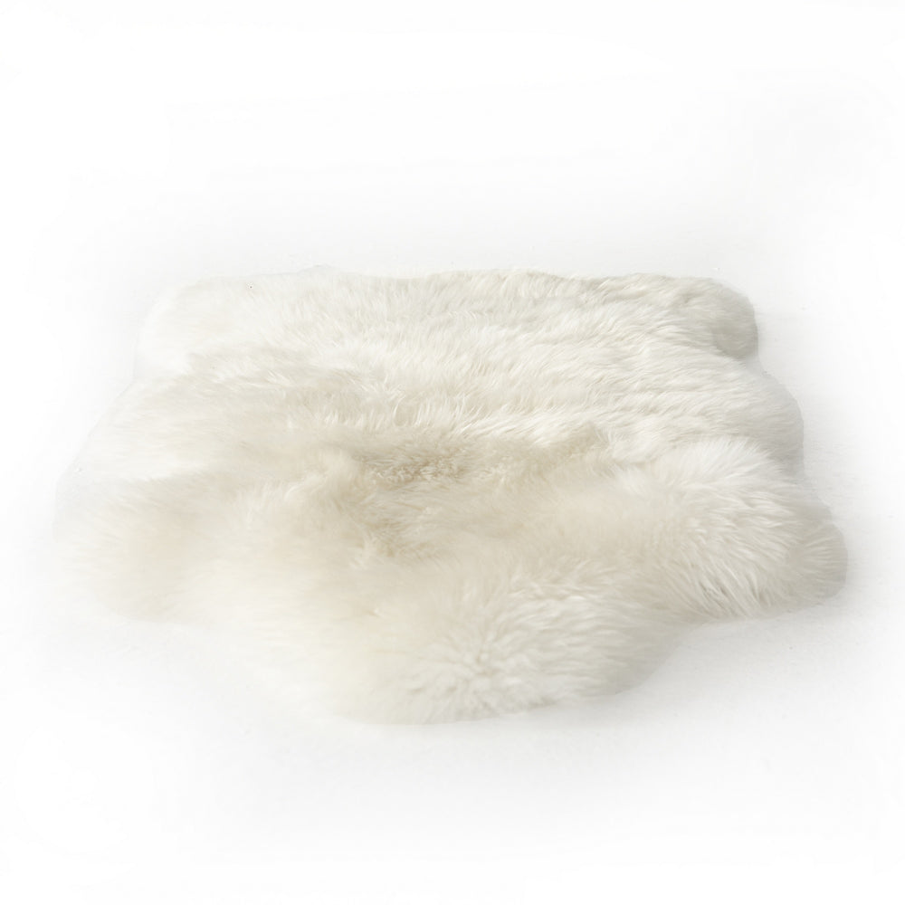 Lalo Lambskin Throw, Cream