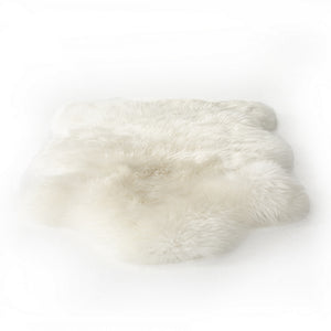 Lalo Lambskin Throw, Cream