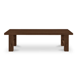Moe's Esmond Outdoor Dining Bench in Brown